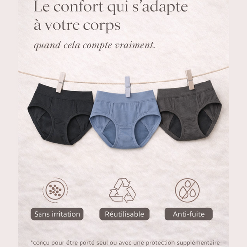 Culotte menstruelle WU’MENSES – Flux abondant